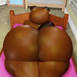 2026 3d_animation animal_crossing animated ass bed bedroom blanket blinds blue_eyes brown_body brown_fur chubby curtains huge_ass huge_butt looking_at_viewer lying_on_bed lying_on_stomach male male_focus male_only muitetul nintendo overweight overweight_male pink_blanket roblox robloxian small_tail solo_male swaying_hips tagme tanuki teasing teasing_viewer thick_ass thick_thighs tom_nook video webm wooden_bedframe