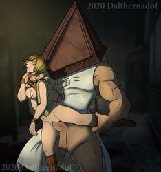 1boy 1girls 2020 choking choking_while_penetrating daltheznadof female female_human female_penetrated femsub footwear heather_mason human male male_penetrating male_penetrating_female maledom monster neck_grab outerwear pale_skin penetration pyramid_head silent_hill silent_hill_2 silent_hill_3 straight vaginal vaginal_penetration wristwear