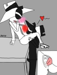 black_spy boner_in_pants cuntboy cuntboy/male erection marielikesnsfw moaning pussy_juice pussy_licking spy_vs_spy white_spy