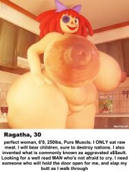 1girls 3d alternate_breast_size blender breasts busty chubby coolbeanoishere doll fat fat_female female female_only huge_areolae huge_breasts huge_nipples hyper hyper_breasts large_breasts looking_at_viewer nipples pussy ragatha_(coolbeanoishere) ragatha_(the_amazing_digital_circus) red_hair solo tagme the_amazing_digital_circus
