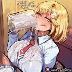 ai_generated caption comic comic_page cum drinking drinking_cum glass_of_cum hololive hololive_english image_set ladyfubuki virtual_youtuber watson_amelia