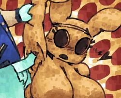 animal_crossing anthro areola arm_grab armpit_fetish armpit_play armpit_sex big_areola big_breasts blue_body blue_fur blue_penis blush blush_lines breasts clothed clothing coco_(animal_crossing) duo emotionless_sex expressionless eyelashes female fluffy freckled_armpit freckled_breasts freckled_chest freckled_face freckles fur genitals heart_symbol hollow_eyes huge_areola jacket lagomorph male male/female mammal multicolored_body multicolored_fur nintendo nude orange_body partially_clothed penis rabbit_ears raised_arm red_background scaliescum sex simple_background topwear white_body white_fur yellow_background