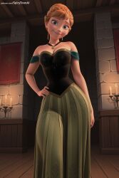anna (frozen) from disney by spicytoonai