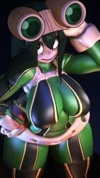 1girls 3d animated animation ass asui_tsuyu big_ass big_breasts blender bodysuit boku_no_hero_academia breasts cybrokrimson female froppy hero_outfit_(mha) jiggling_breasts longer_than_30_seconds my_hero_academia no_sound seductive skintight solo tagme tsuyu_asui twerking vertical_video video