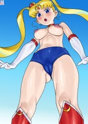 bishoujo_senshi_sailor_moon blonde_hair bloomers breasts camel_toe long_hair matsuda_shin sailor_moon usagi_tsukino