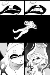 2girls marina_(splatoon) pearl_(splatoon) small_breasts spicy_ssaur_(artist) splatoon tagme tentacle_hair void yuri
