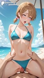 1boy 1girls 2026 ai_assisted ai_generated anal anal_penetration anal_sex anime aqua_bikini artist_name beach beach_umbrella bikini bikini_aside bleach blue_sky breasts brown_eyes bust clothing_aside cloud cock cowgirl_pose cowgirl_position dick explicit female_genitalia genitals hi_res high_quality high_resolution highres kurosaki_yuzu love_making navel outdoors patreon patreon_username penetration penis pool poolside pussy sex sexual_intercourse shore sky skypassion stable_diffusion straight swimsuit uncensored_pussy uncensored_vagina vaginal_penetration water watermark woman_on_top