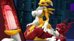 3d 3d_(artwork) 3d_animation anthro anthro_on_anthro anthro_penetrated anthro_penetrating anthro_penetrating_anthro anthro_penetrating_female balls big_breasts black_sclera blue_eyes breasts canid canine claws countershading digimon_(species) digital_media_(artwork) duo erection female female_anthro female_on_anthro female_on_top female_penetrated fur genitals guilmon humanoid_genitalia humanoid_penis internal interspecies male male/female male_anthro male_on_anthro male_on_bottom male_penetrating male_penetrating_anthro male_penetrating_female mammal markings multicolored_body nipples nude on_bottom on_top open_mouth penetration penile penile_penetration penis penis_in_vagina pussy red_body red_scales renamon reptile reverse_cowgirl_position ring sarah_dellen sarahdellen scales scalie sex tagme tail tail_play teeth tongue tongue_out vaginal_penetration video warfare_renamon white_body white_fur white_genitals white_penis white_scales widescreen yellow_body yellow_eyes yellow_fur
