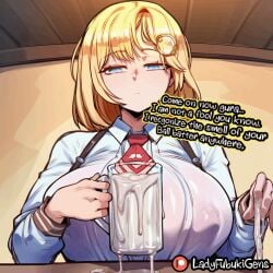 ai_generated caption comic comic_page cum drinking drinking_cum glass_of_cum hololive hololive_english image_set ladyfubuki virtual_youtuber watson_amelia