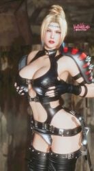ai_animation ai_generated animated artist_logo artist_name big_breasts blonde_female blonde_hair clothed clothed_female dance dancing dead_or_alive grok hands_on_breasts holding_own_breasts hourglass_figure huge_breasts leather_clothing looking_at_viewer music ninja_gaiden rachel_(ninja_gaiden) sfw skimpy skimpy_clothes solo solo_female sword tagme teasing teasing_viewer valentineyunii video voluptuous voluptuous_female wide_hips