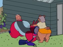2026 age_difference all_fours all_the_way_through anal anal_sex anthro anus ass balls bent_over big_balls big_breasts big_butt big_penis bodily_fluids bottomless bottomwear breasts brown_body brown_fur brown_skin canid canine caught cleavage closed_eyes clothed clothing colored detailed digital_drawing_(artwork) digital_media_(artwork) door duo eggplant elderly elderly_anthro elderly_gynomorph elderly_intersex erection evil_grin eyes_always_closed eyestalks fangs female female_penetrated fingers flat_colors food fruit fur garden_shed gastropod genital_fluids genitals grass grey_hair gynomorph gynomorph_penetrating hair hand_on_head hi_res huge_balls huge_butt huge_cock huge_lips humanoid_genitalia humanoid_penis hyper hyper_balls hyper_genitalia hyper_penis intersex intersex_penetrating junko_gamou_(grannybase) kiss_mark lips lipstick lipstick_on_penis makeup mammal mature_anthro mature_gynomorph mature_intersex mollusk no_underwear on_grass on_ground open_mouth oral oral_penetration outside overweight penetration penis plant puffy_anus purse raccoon_dog saliva saliva_on_penis sex shed shirt size_difference skimpy skirt slug smile stealing stretched_anus tanuki teeth thechonk thick_lips thick_thighs topwear vein veiny_balls veiny_penis wet_anus wide_hips x-ray_view