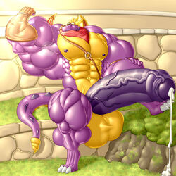 abs biceps bodybuilder furry hyper hyper_balls hyper_genitalia hyper_muscles hyper_penis hyper_testicles male male_focus male_only muscle muscles muscular muscular_arms muscular_ass muscular_back muscular_legs muscular_male muscular_thighs nipples pecs veins veiny_penis zerozero