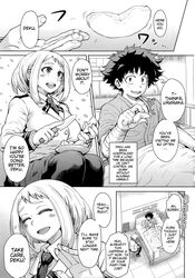 1boy 1girls doujinshi female itou_eito male my_hero_academia ochako_uraraka