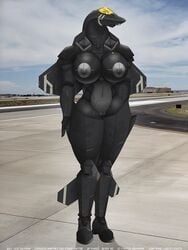 3:4 aeromorph aircraft anthro breasts female genitals hi_res lexi_calhoun living_aircraft living_machine living_vehicle machine pussy solo vehicle whitetail-designs