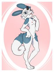 3:4 anthro cheesecake_(artist) dragon female hi_res lagomorph leporid mammal rabbit solo steelwhite_(character)