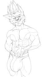 1boy 2020 5_fingers abs alternate_version_at_source anthro arrow_marking big_biceps big_bulge big_pecs big_quads black_and_white bristol bulge cheek_tuft claws clothed clothed_anthro clothed_male clothing digital_drawing_(artwork) digital_media_(artwork) domestic_cat ear_tuft facial_tuft felid feline felis fingers front_view hand_on_stomach head_tuft hi_res huge_bulge humanoid_hands hyper hyper_bulge looking_at_viewer male male_anthro male_only mammal manly monochrome muscular muscular_anthro muscular_male navel obliques open_mouth open_smile pecs portrait serratus skimpy smile smiling_at_viewer solo speedo speedo_only standing swimwear three-quarter_portrait topless topless_anthro topless_male triceps tuft vector_(dachemicalcat)