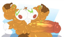 abs balls biceps bodybuilder cerulien47 fox furry furry_only hyper hyper_balls hyper_genitalia hyper_muscles hyper_penis hyper_testicles male male_focus male_only muscles muscular muscular_arms muscular_ass muscular_back muscular_legs muscular_male muscular_thighs nipples pecs penis ripped_clothing testicles veins veiny_penis