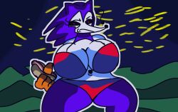 angry_face anthro bra friday_night_funkin leandoritx_(artist) leandoritxog mouth needlemouse_(character) needlemouse_(series) night panties rat red_bra red_panties red_underwear sarah_henderson_(needlemouse) stars tagme underwear