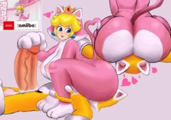 alternate_breast_size ass breasts cat_mario cat_peach facesitting female femdom glansjob huge_ass huge_breasts huge_cock male mario mario_(series) multiple_images neko_peach nintendo penis princess_peach rubellite smothering smothering_ass super_mario_3d_world