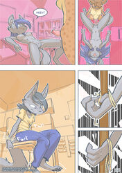 absurd_res anatomically_correct anatomically_correct_genitalia animal_genitalia anthro brother canid canine comic dialogue digital_media_(artwork) duo english_text female female/female fox genitals hi_res hyaenid male mammal maya_(ratcha) nipples nude page_30 pseudo-penis ratcha rick_(ratcha) rina_(ratcha) sex sibling simple_background sister spotted_hyena text vaginal_penetration