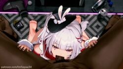 1boy 1girls 3d animated big_penis blowjob cum cum_in_mouth cum_inside dark-skinned_male dark_skin deepthroat fellatio handjob hat honkai:_star_rail honkai_(series) hoyoverse huge_cock imsayaa34 koikatsu light-skinned_female light_skin long_twintails looking_at_viewer male_pov mihoyo no_sound pov sparxie_(honkai:_star_rail) tagme twintails video white_hair