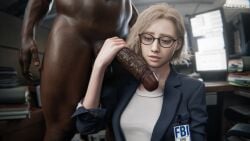 3d 3d_animation 3d_model 3d_render absurdly_large_cock age_difference balls big_penis blonde_female blue_eyes clothed_female_nude_male commission glasses grace_ashcroft grace_ashcroft_(fbi_outfit) grace_ashcroft_(julia_pratt) hi_res high_resolution highres huge_balls huge_cock huge_penis interracial interracial_sex jarver large_penis looking_at_penis madruga3d naked_male nathan_dempsy nude_male office office_lady older_male older_male_and_younger_female penis resident_evil resident_evil_9:_requiem short_hair tagme veiny_penis wavy_hair younger_female zayebator