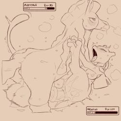 1:1 anal anal_orgasm anal_sex anthro anthro_on_feral anthro_penetrated biped blush bodily_fluids breasts cold-blooded-twilight duo erection female female_orgasm feral feral_penetrating feral_penetrating_anthro generation_1_pokemon genitals hi_res legendary_pokemon male mewtwo mudsdale nintendo nipples open_mouth orgasm orgasm_face penetration penile penile_penetration penis pokemon pokemon_(species) quadruped saliva sex sweat text tongue vulva zoophilia