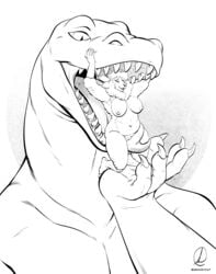 absurd_res anthro big_breasts body_in_mouth bovid breasts caprine claws cunnilingus duo female female_prey forked_tongue geb genitals gravewalker hi_res licking lizard macro male male/female male_pred mammal monochrome oral pussy reptile scalie sex sheep slightly_chubby teeth tongue tongue_out vaginal_penetration vore