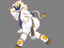 2026 3_toes 4_fingers animal_genitalia animal_penis anus armpit_hair ass balls belly black_inner_ear blue_belly blue_sclera bodily_fluids body_hair colored cosmic_fur cum cumshot dipstick_tail ejaculation equine_genitalia equine_penis facial_piercing fangs feet fingers generation_7_pokemon genital_fluids genitals grey_background grey_genitals grey_toes hand_on_butt hand_on_ground hi_res kneeling kneeling_on_ground knock-kneed legendary_pokemon lineless male mane markings nintendo nose_piercing nose_ring nude nude_anthro pawpads penis piercing plantigrade pokemon pokemon_(species) presenting presenting_anus presenting_hindquarters ring_piercing septum_piercing septum_ring shaded simple_background slightly_chubby snootdra solgaleo solo spread_butt spreading star stripes tail tail_markings tail_tuft teeth toes tongue tongue_out tuft visor white_body yellow_balls yellow_eyes yellow_insides yellow_nose yellow_pawpads yellow_tail_tip yellow_tongue