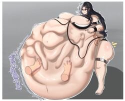 1girls belly belly_bulge belly_overhang big_belly big_belly_bulge big_breasts bloated bloated_belly breasts chubby chubby_female detailed_bulge digestion digestion_noises fat fat_female female female_pred female_prey funlitogc gassychan_(artist) huge_belly huge_breasts hyper_belly hyper_fat large_breasts light-skinned_female light_skin morbidly_obese morbidly_obese_female overweight_female post_vore shorts thick_thighs thighs vore vore_belly big_ass bubble_butt bubble_ass multicolored_hair rubbing_belly hands_on_belly alternate_version_available