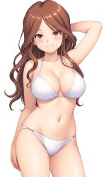 1girls absurd_res ai_generated bikini brown_eyes brown_hair female female_only hi_res high_resolution hourglass_figured_female huge_breasts inazuma_eleven inazuma_eleven_(series) level-5 looking_at_viewer nelly_raimon one_arm_up raimon_natsumi suggestive_look suggestive_pose wide_hips