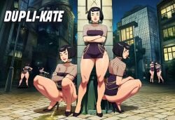 1girls accurate_art_style ai_generated asian_female ass black_hair bob_cut casual_peeing cigarette cigarette_in_mouth city clones corner crossed_arms dupli-kate female_focus girls_only highres invincible invincible_(tv_series) leaning_on_object light-skinned_female multiple_girls name_tag nonchalant peeing peeing_on_floor peeing_on_ground pissing posing prostitute_clothes prostitution public_urination pussy selvokaz smile smoking squatting tagme urination urine_stream