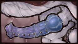 animal_genitalia animal_penis ball_tuft balls bodily_fluids brown_body brown_fur close-up clyde_wolf crotch_shot dripping equine_genitalia equine_penis felkin feral flared_penis fur genital_fluids genital_piercing genitals glistening glistening_genitalia glistening_penis hi_res hybrid_genitalia hybrid_penis knot knotted_equine_penis knotted_penis male male_feral medial_ring musky_penis penis penis_piercing piercing pivrer_(galaxydragon) precum precum_drip precum_on_own_penis precum_on_penis precum_string purple_penis sheath solo studs tuft white_balls white_sheath