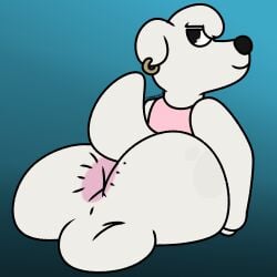 2026 20th_century_fox 20th_television_animation anthro anus ass balls ballsack booty bottomless butt_focus canine collaboration cringebird digital_drawing_(artwork) digital_media_(artwork) earring earrings earrings_on_ear family_guy furry fuzzy_door_productions gradient_background jasper_(family_guy) mostly_nude piercing piercings presenting presenting_hindquarters seductive seductive_eyes seductive_look seductive_smile seth_macfarlane spotdraws tagme tank_top tank_top_only