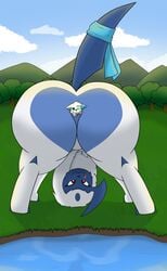 absol absurd_res anal anal_vore anus ass ass_up blueflarefox1 canid canine canis duo fat_butt female feral hi_res male male/female mammal nintendo pokémon_(species) pokemon pokemon_(species) teasing ty's_absol ty_(tyminster5) video_games vore wolf