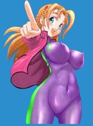 erect_nipples erect_nipples_under_clothes history's_strongest_disciple_kenichi huge_breasts jacket large_breasts miu_furinji skin_tight skin_tight_outfit