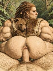 1ambiguous 1girls abs ai ai_generated ai_slop ambiguous ambiguous_gender ambiguous_on_bottom anal anal_penetration anal_sex anus ass bearskin bodypaint dreadlocks enercell erection faceless_ambiguous female female/ambiguous female_focus female_on_ambiguous female_on_top forest fur_vest grey_eyes hairy hairy_abs hairy_ambiguous hairy_anus hairy_ass hairy_female hairy_thighs hyper_muscles large_ass light-skinned_ambiguous looking_back_at_partner looking_back_at_viewer medium_hair muscular muscular_ambiguous muscular_female neanderthal neutral_expression oc on_back original_character outdoors penis pov pubic_hair red_hair redhead reverse_cowgirl_position sex sex_from_behind sitting sitting_on_lap spread_legs testicles thighs vascular vest