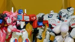 2boys 2girls 3d big_breasts blue_eyes breast_size_difference breasts breasts_size_difference elita-one handjob high_resolution highres horns huge_breasts large_breasts madkatz8 masturbating megaempress megatron nipples optimus_prime penis pubic_tattoo puffy_nipples purple_nipples pussy red_eyes robot robot_girl robot_humanoid transformers vagina