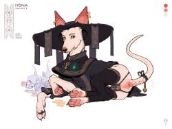 anal_only anatomically_correct anatomically_correct_genitalia animal_genitalia animal_vulva ankh anus anus_only barely_visible_genitalia barely_visible_vulva bell big_ears camel_toe candle canid canine canine_genitalia canine_vulva canine_vulva_outline canis clothed clothed_feral clothing digital_media_(artwork) domestic_dog easy_access eyebrow_piercing facial_piercing female feral footwear furgonomic_piercing furgonomics gem genital_outline genitals hat headgear headwear hi_res ibizan_hound jewelry keyholding legwear looking_at_viewer mammal mona_(syn-6) multicolored_body necklace nose_piercing panties paws piercing potion potion_bottle primitive_dog primitive_hunting_dog red_eyes ring septum_piercing shaded simple_background simple_shading smile socks solo syn-6 tail tail_piercing thigh_highs two_tone_body underwear vulva vulva_outline white_background