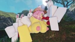 1girls 3boys 3d :>= :3 :3_face animated anthro ass balls big_breasts blowjob breasts bunny bunny_ears bunny_tail cat_ears double_penetration easter furry gangbang glasses hair hat jhavu_(oc) jhavubut_nsfw knot nipples nude oral outdoors penis rabbit rabbit_ears retroslop roblox robloxian size_difference tagme video
