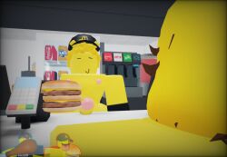 1boy 1girls 3d mcdonald_battler_(the_battle_bricks) reference_image roblox roblox_game robloxian tagme tbbfanatic telamon_battler_(the_battle_bricks) the_battle_bricks tumore