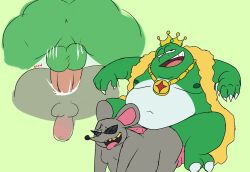 2026 2boys amphibian anal anthro balls belly big_belly crown duo erection eyewear fat fat_belly fat_male frog fur furry furry_male furry_only gay gay_sex genitals green_body grey_body headgear king looking_at_viewer male male/male male_nipples mammal mario_(series) moobs mouse mouser murid murine navel nintendo nipples obese obese_male overweight overweight_male penis penis_in_anus rodent royalty rozod232742 sex sunglasses tongue tongue_out wart_(mario) yaoi