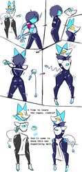 bondage deltarune dunnhierdraws femdom kris_(deltarune) rookie tagme tasque_manager_(deltarune) transformation