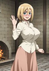 christa lenz from attack on titan by aindroidparanoid