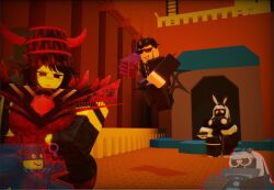 1boy 2girls 3d betty_(the_battle_bricks) doombringer_(the_battle_bricks) reference_image roblox roblox_game robloxian rule_63 tagme tbbfanatic the_battle_bricks tumore