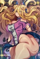 ai_generated ass ass_bigger_than_head big_ass big_breasts blonde_hair blonde_hair_female date_a_live female female_only hoshimiya_mukuro innocent looking_at_viewer sexy_body sexy_female sexy_pose short_dress shortstack smaller_female thick_ass thick_hips thick_legs thick_thighs z4trox