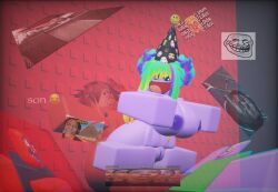 1boy 1girls 3d friend_(the_battle_bricks) raig_(the_battle_bricks) raigforce reference_image roblox roblox_game robloxian tagme tbbfanatic the_battle_bricks tumore