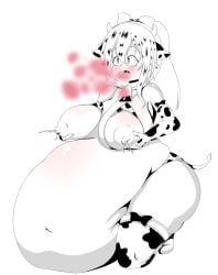 ass belly_bigger_than_body belly_overhang big_ass bloated bloated_belly breasts burp burp_cloud burp_fetish burping cow_bell cow_ears cow_girl cow_horns cow_print cow_print_armwear cow_print_bikini cow_print_thighhighs cow_tail cowbell female funlitogc gassychan_(artist) gurgle gurgling gurgling_noise huge_breasts morbidly_obese morbidly_obese_female on_side overweight overweight_female hyper_belly hyper_fat lactation lactating lactation_without_expressing lactation_without_stimulation thick_thighs monochrome big_breasts large_breasts huge_belly