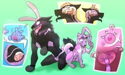 5:3 absurd_res akita anthro bunny_costume bunny_girl_outfit canid canine canis cervical_penetration clothing costume domestic_dog duo easter feral greenpidge_(artist) herm hi_res holidays husky infestation intersex kiba_kurokage male mammal mind_control mythological_canine mythological_creature mythology nordic_sled_dog null_bulge parasite penetration rabbit_ears scut_tail short_tail spitz tail tentacle urethra urethral urethral_penetration werecanid werecanine werecreature werewolf