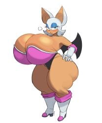 1girls ass_bigger_than_head breasts_bigger_than_head breasts_bigger_than_torso female furry huge_ass huge_breasts hyper hyper_breasts junbutfreaky junfreaky rouge_the_bat short_hair solo_female sonic_(series) sonic_the_hedgehog_(series) tagme